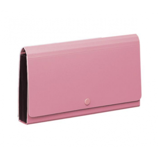 Comix αρχειοθήκη επιταγών PP ροζ Υ26.2x14.5x3εκ.